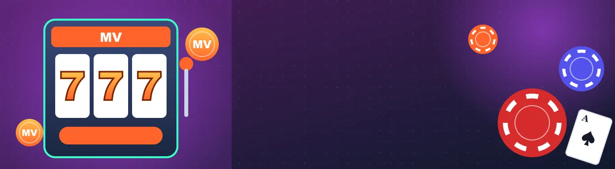 Baner MV Casino z promocją dla nowych graczy i stołem z krupierem