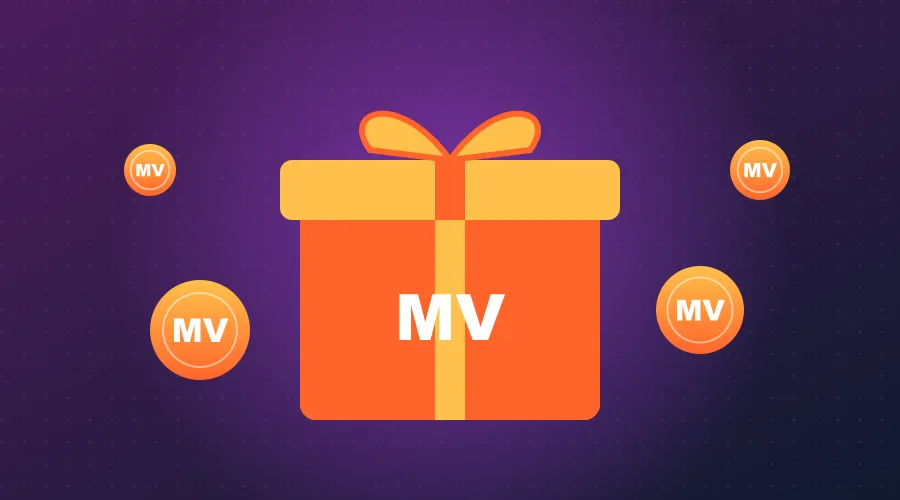 Prezent z logo MV i monety – promocje w MV Casino